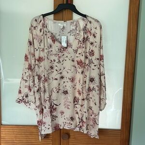 NWT pink floral shirt